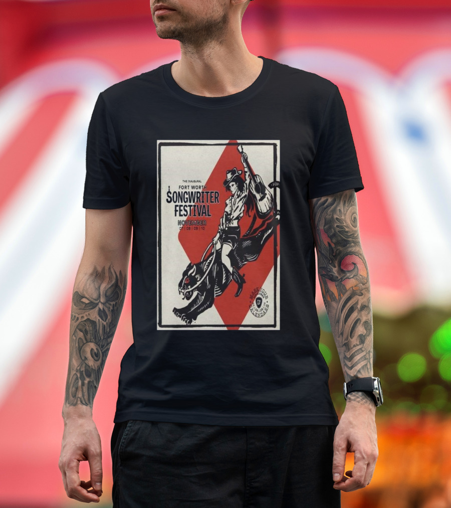Fort Worth Songwriter Festival Southside Preservation Hall Nov 7-10 2024 Tour T-Shirt