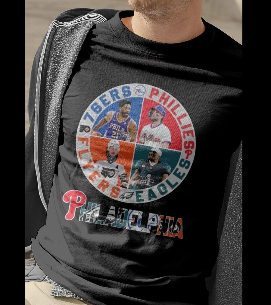 Philadelphia 76ers Phillies Eagles Flyers T-Shirt