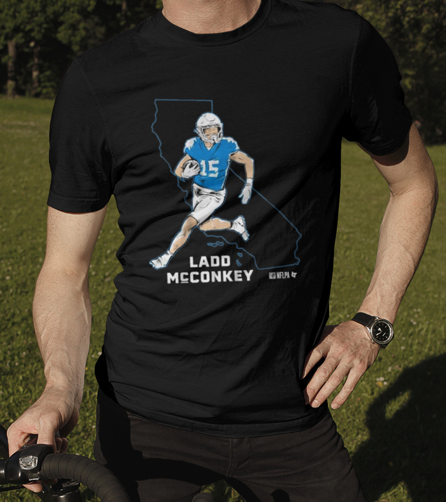 Ladd McConkey NFLPA California Football Star T-Shirt