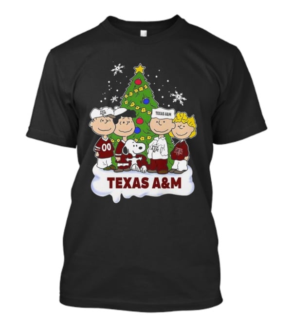 Snoopy And Friends Texas A&M Christmas T-Shirt