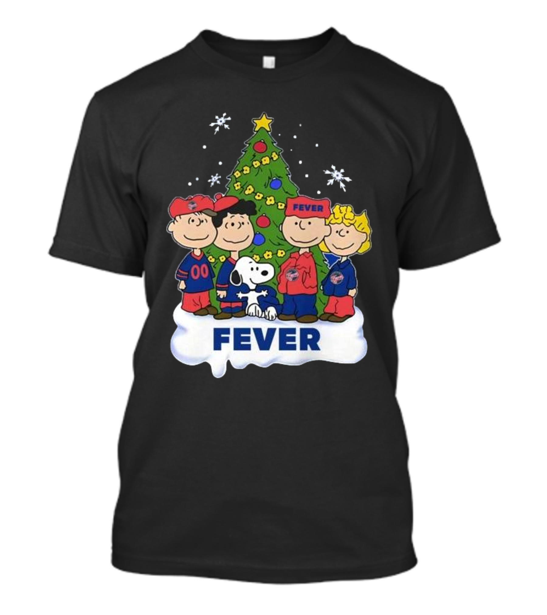 Snoopy And Friends Fever Christmas Tree Celebration T-Shirt