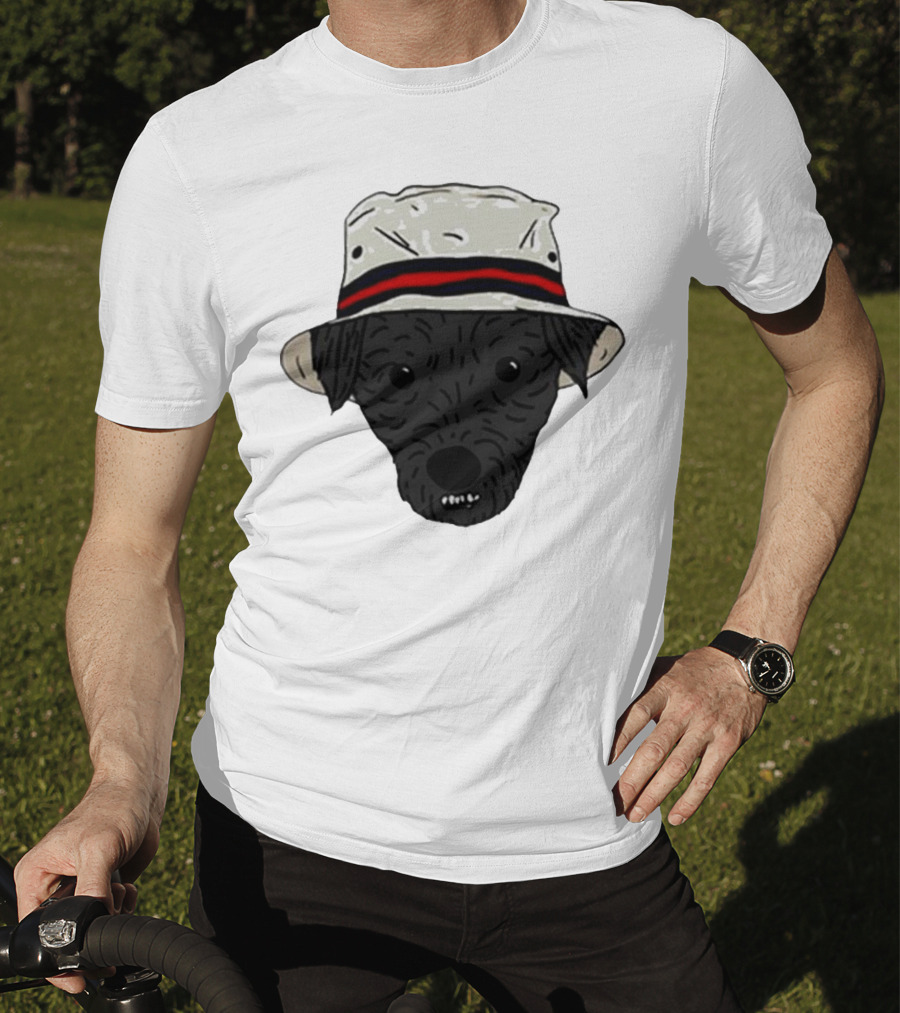 Mortimer And Whitehouse Gone Fishing Dog In Bucket Hat T-Shirt