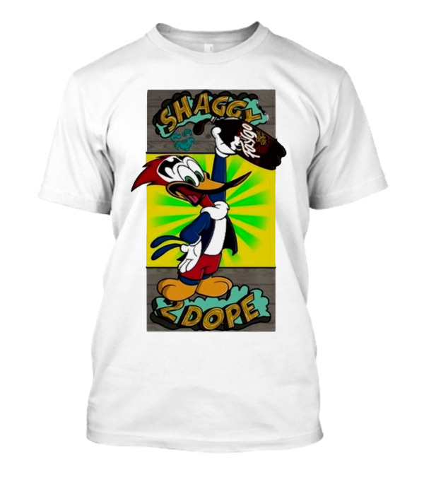 Shaggy 2 Dope Woodpecker Cartoon With Hat T-Shirt
