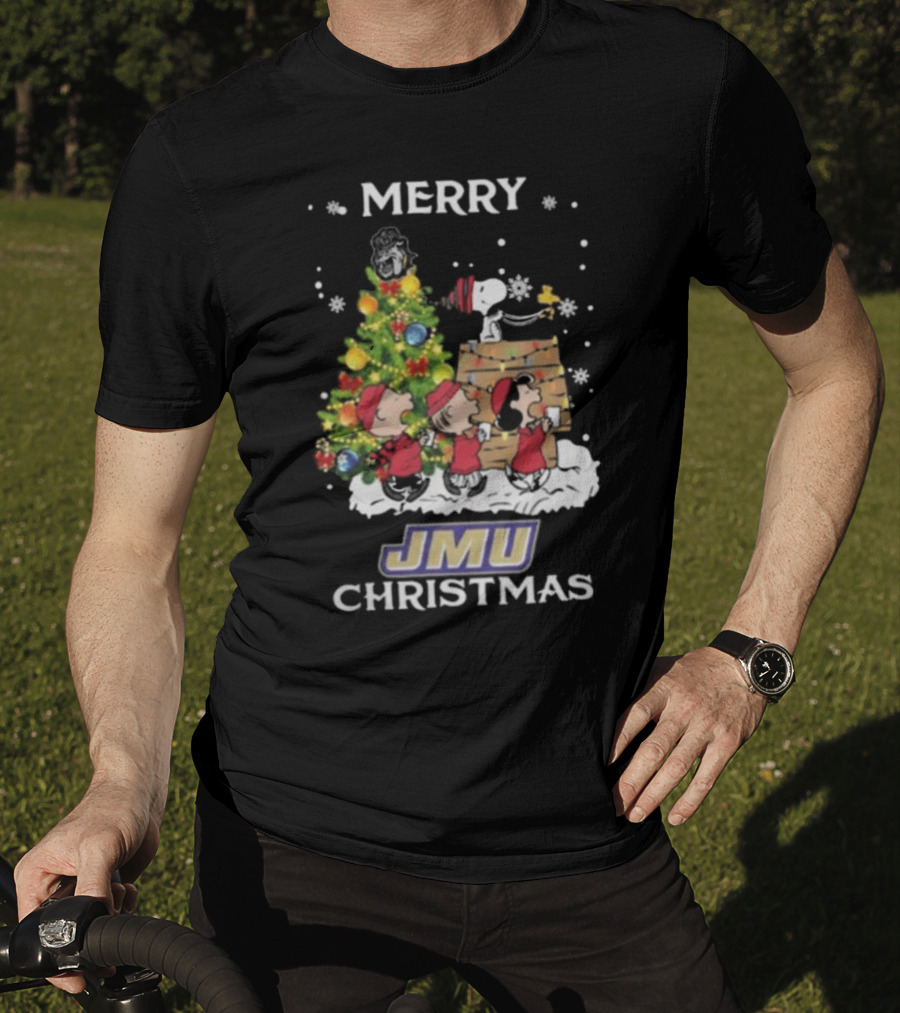 Merry JMU Christmas Snoopy And Friends T-Shirt