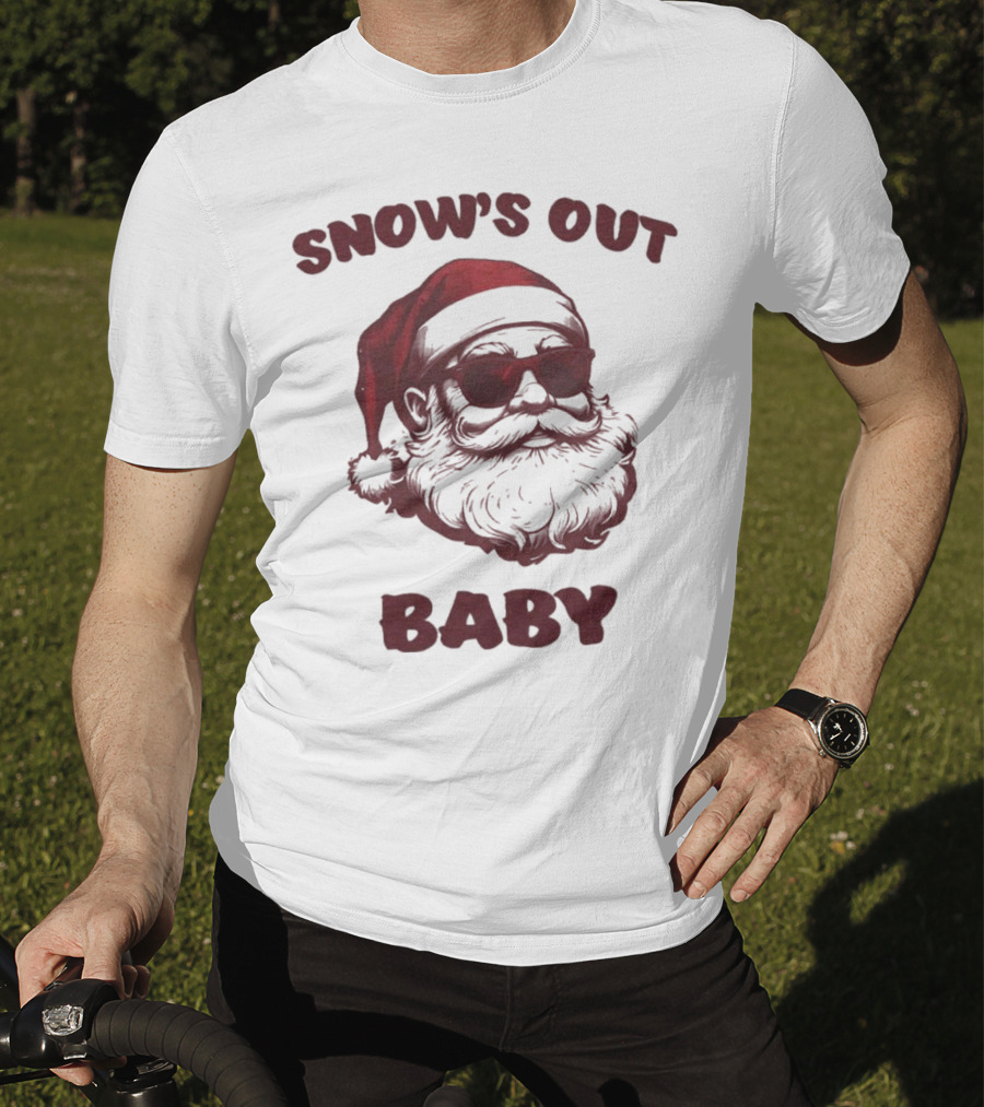 Snow’s Out Baby Santa Christmas T-Shirt