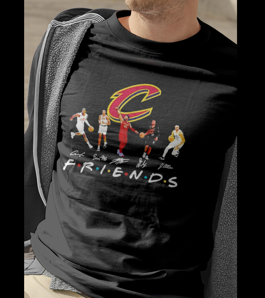 Cleveland Cavaliers Friends Players Signatures T-Shirt