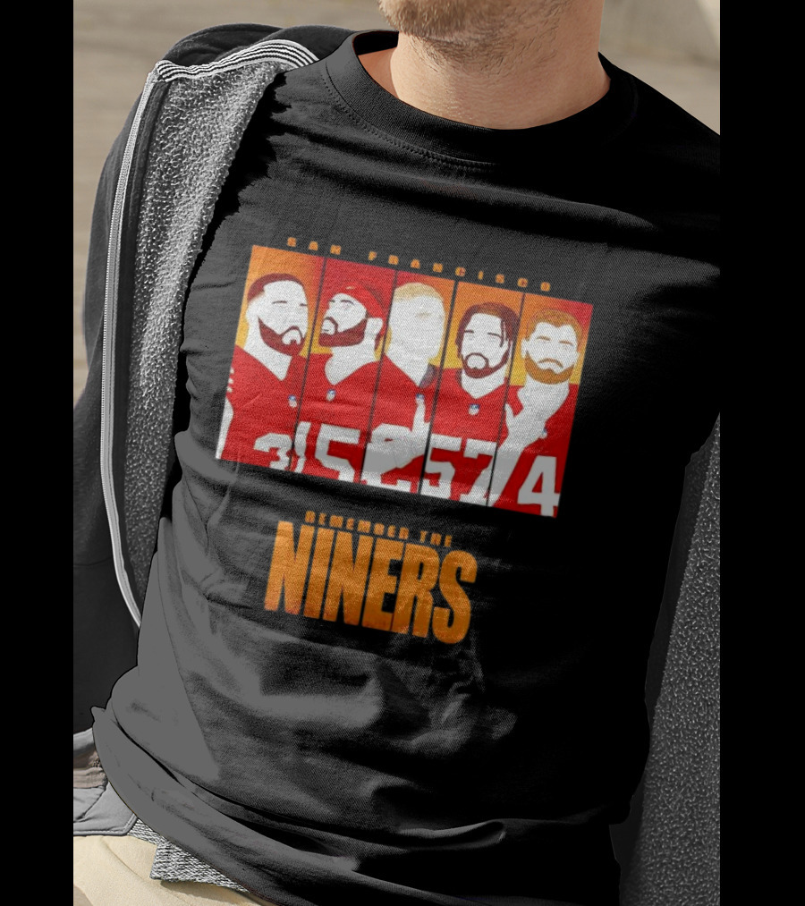 San Francisco 49ers Remember The Niners Players Red Jerseys T-Shirt