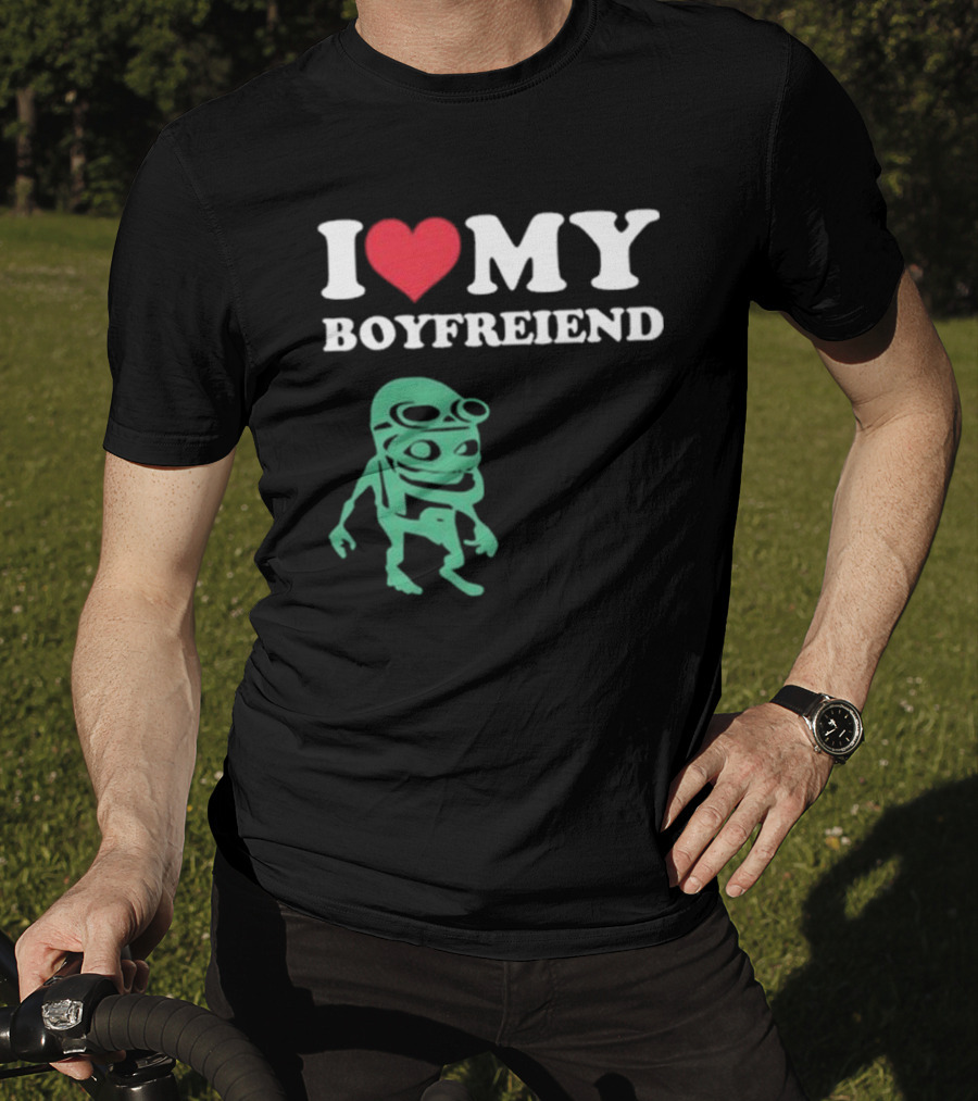 I Love My Boyfriend Crazy Frog Joey Valence T-Shirt