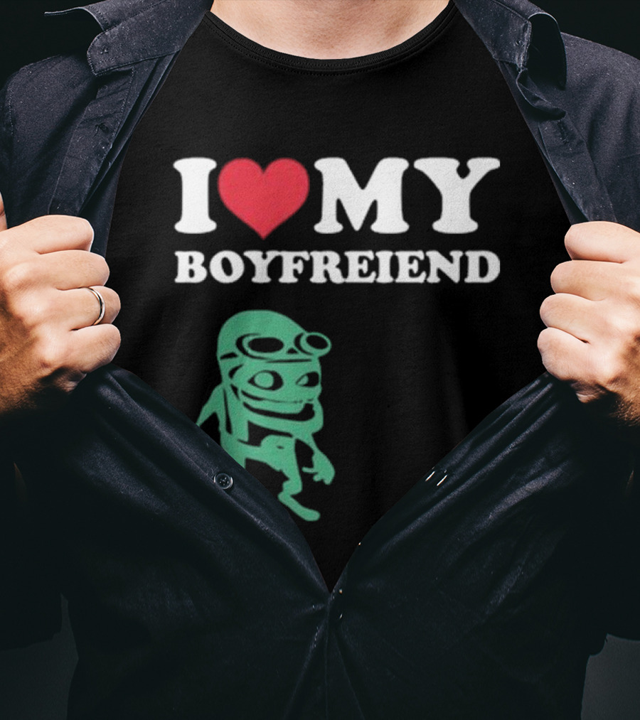 I Love My Boyfriend Crazy Frog Joey Valence T-Shirt