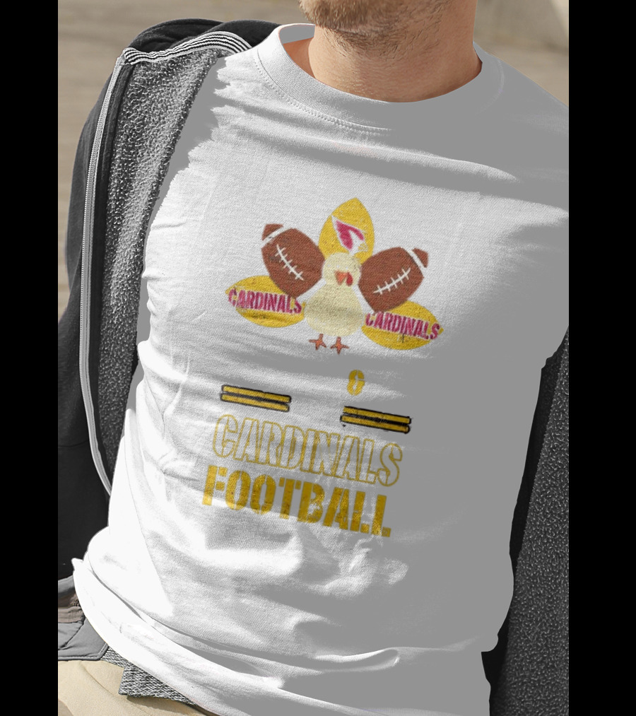 Cardinals Turkey Football Cardinals Thanksgiving Cardinals Football T-Shirt