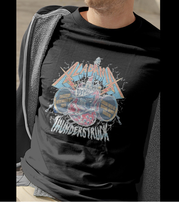 Alabama Vs Mercer Thunderstruck November 16th 2024 Bryant-Denny Stadium T-Shirt