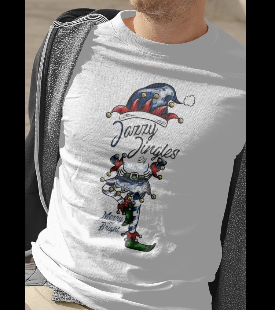 Jazzy Jingles Elf Merry And Bright Christmas T-Shirt
