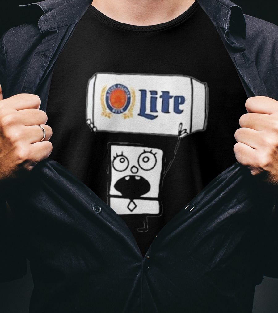 Doodlebob Miller Lite Beer T-Shirt
