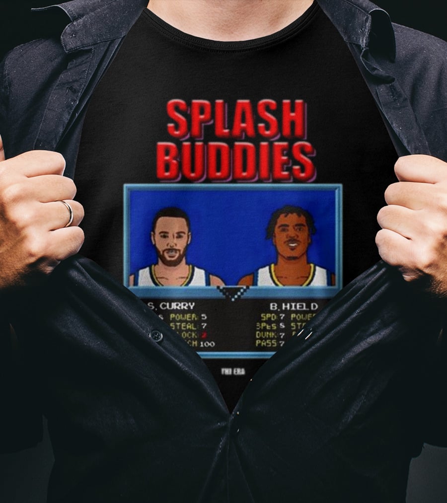 Dope Era Splash Buddies S. Curry B. Hield Retro Game T-Shirt