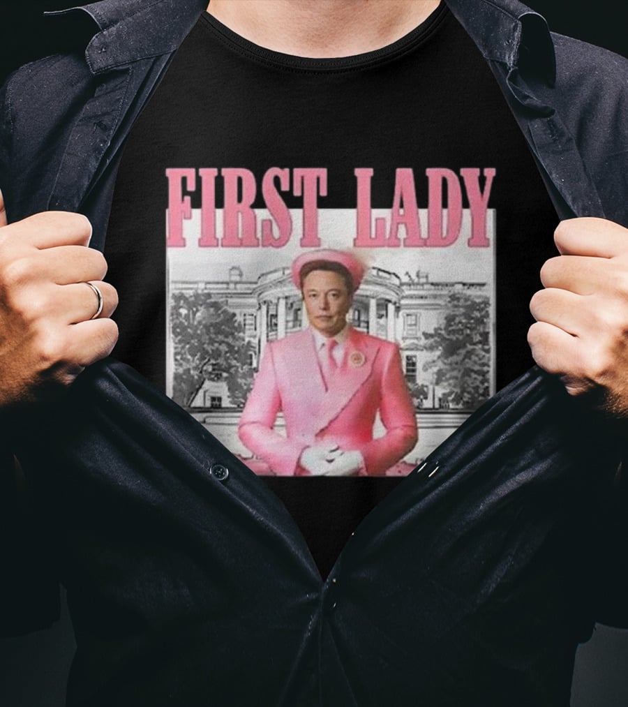 First Lady Elonia Musk Pink Suit White House T-Shirt