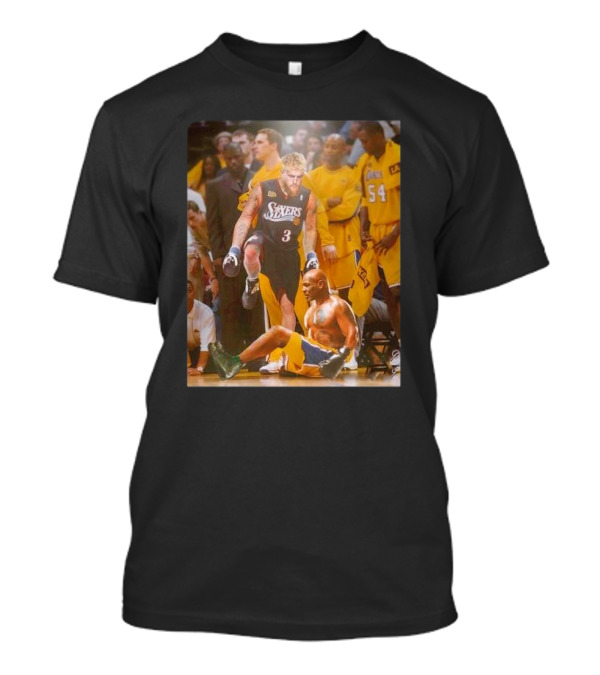 Jake Paul Iverson Step Over Mike Tyson Lakers Sixers T-Shirt