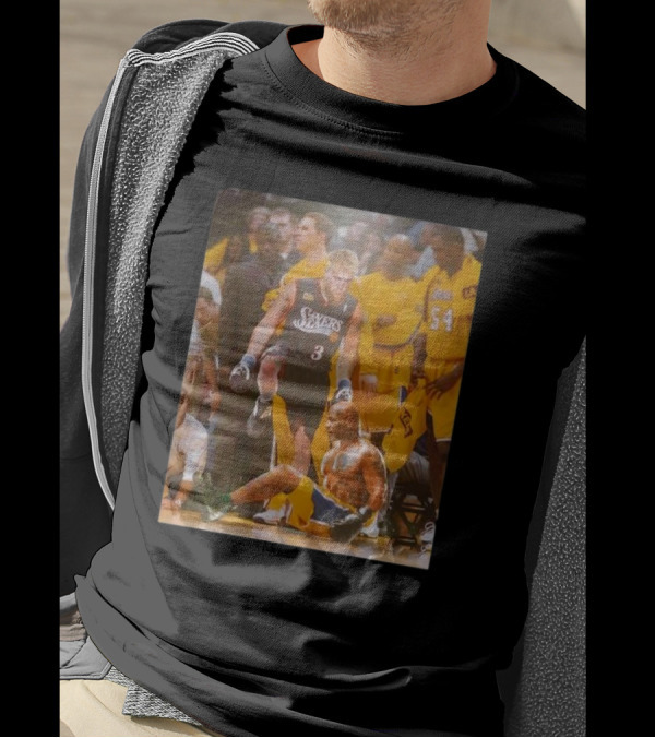 Jake Paul Iverson Step Over Mike Tyson Lakers Sixers T-Shirt