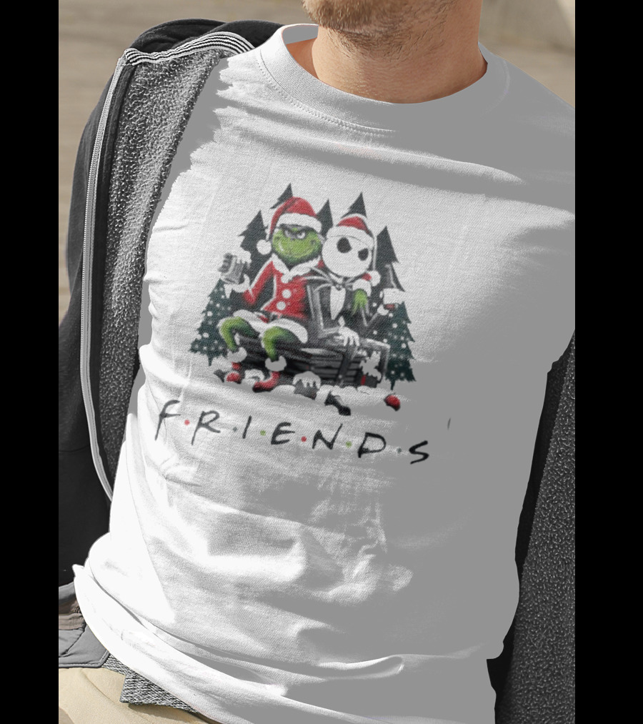 Grinch And Jack Skellington Christmas Friends T-Shirt