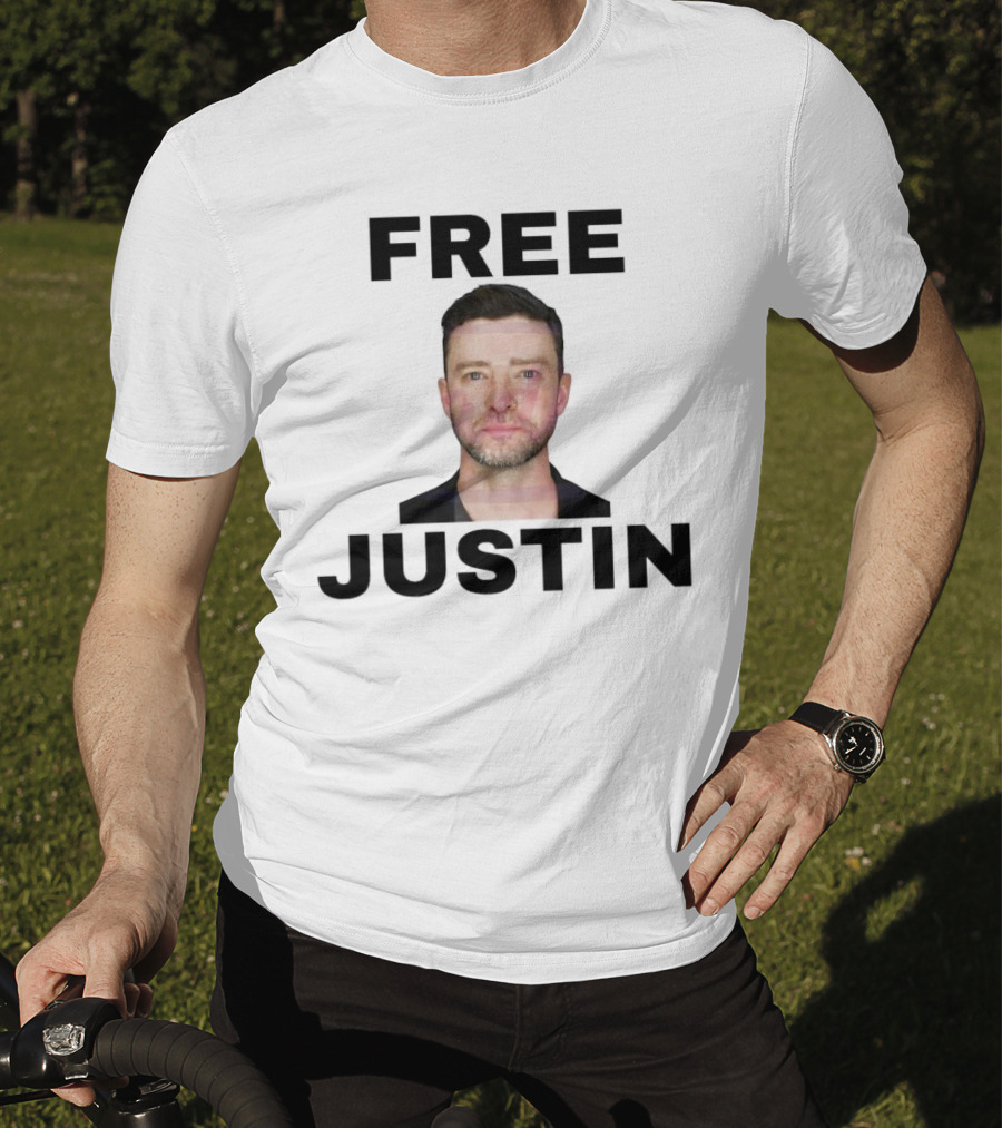 Free Justin Timberlake Shot Mugshot T-Shirt