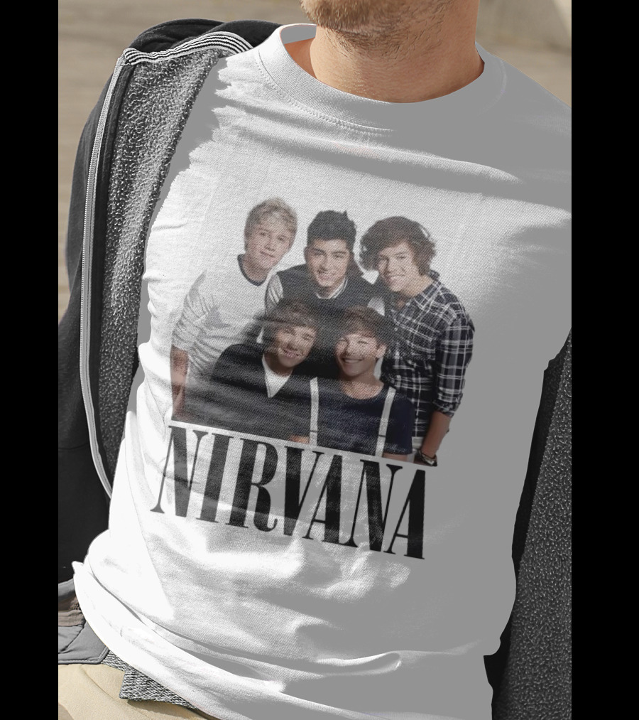 Nirvana One Direction Mashup Fan Shirt Image T-Shirt