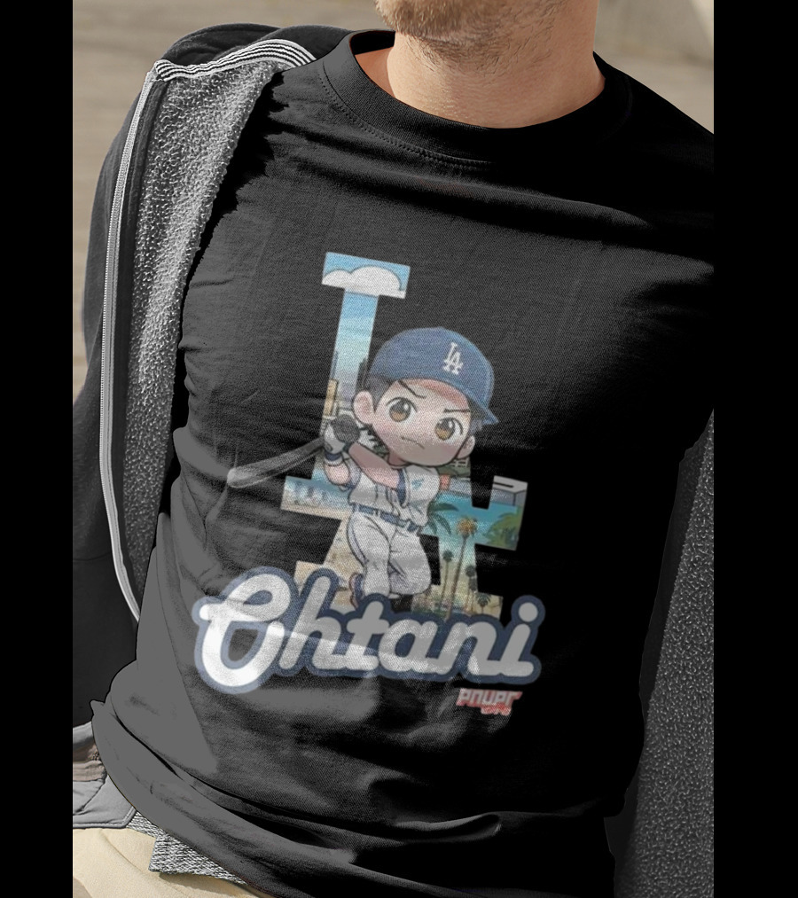 Chibi Shohei Ohtani LA Dodgers Ohtani Pnuppr T-Shirt