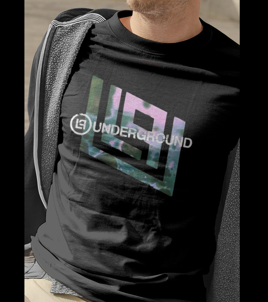 Linkin Park Underground LPU Photo Black Geometric T-Shirt