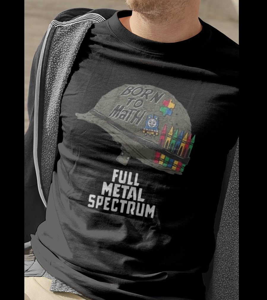 Born To Math Full Metal Spectrum Helmet Unsubscribe Podcast T-Shirt