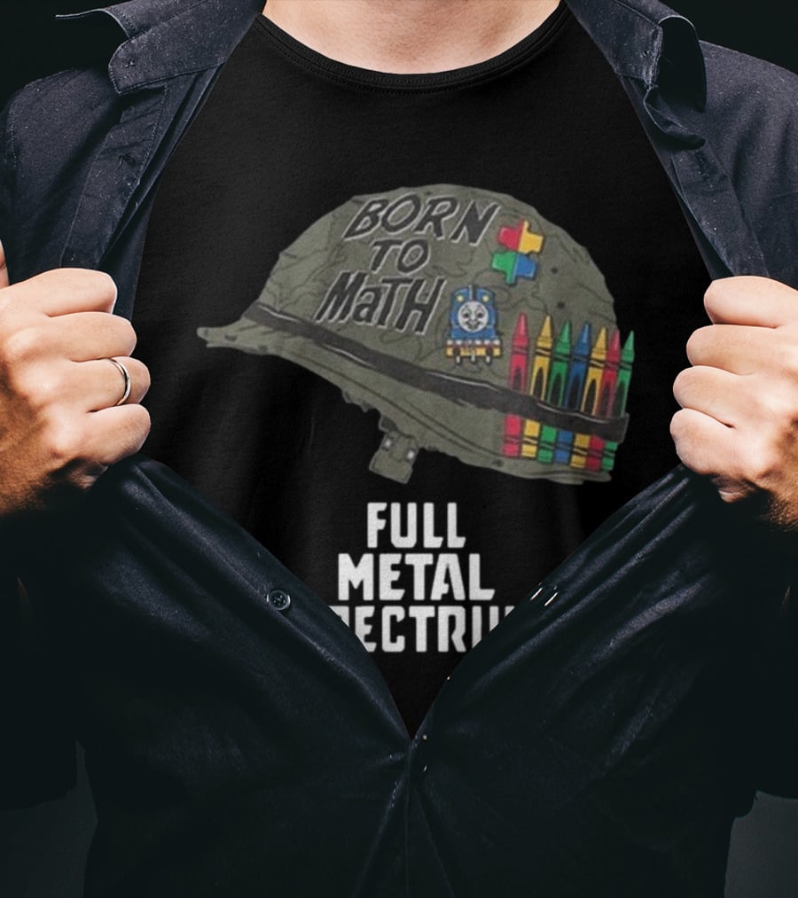 Born To Math Full Metal Spectrum Helmet Unsubscribe Podcast T-Shirt