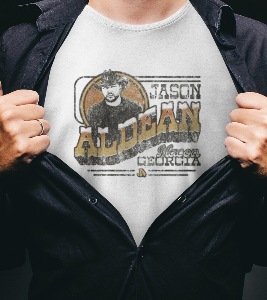 Jason Aldean Macon Georgia Tan T-Shirt