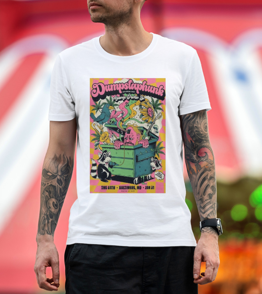 Dumpstaphunk With George Porter Jr Live in Baltimore MD January 31 2025 Featuring Whimsical Animal T-Shirt