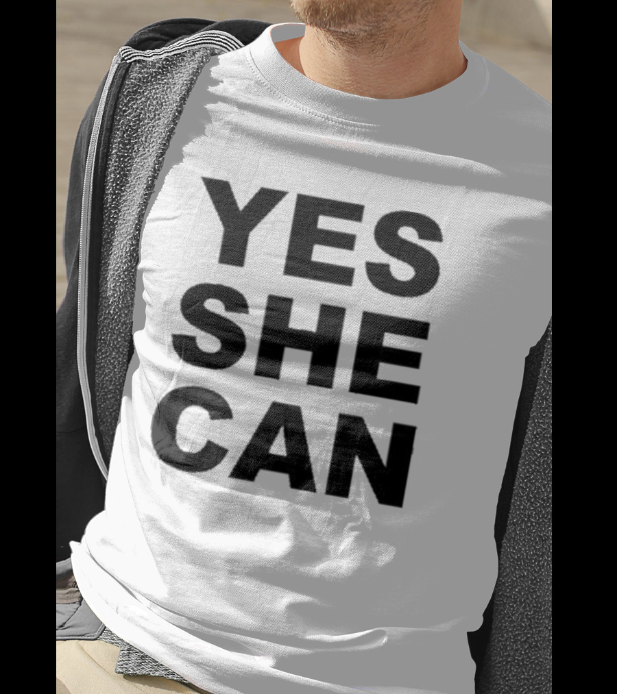 Yes She Can Empowerment Affirmation Oprah Winfrey Inspirational Message T-Shirt