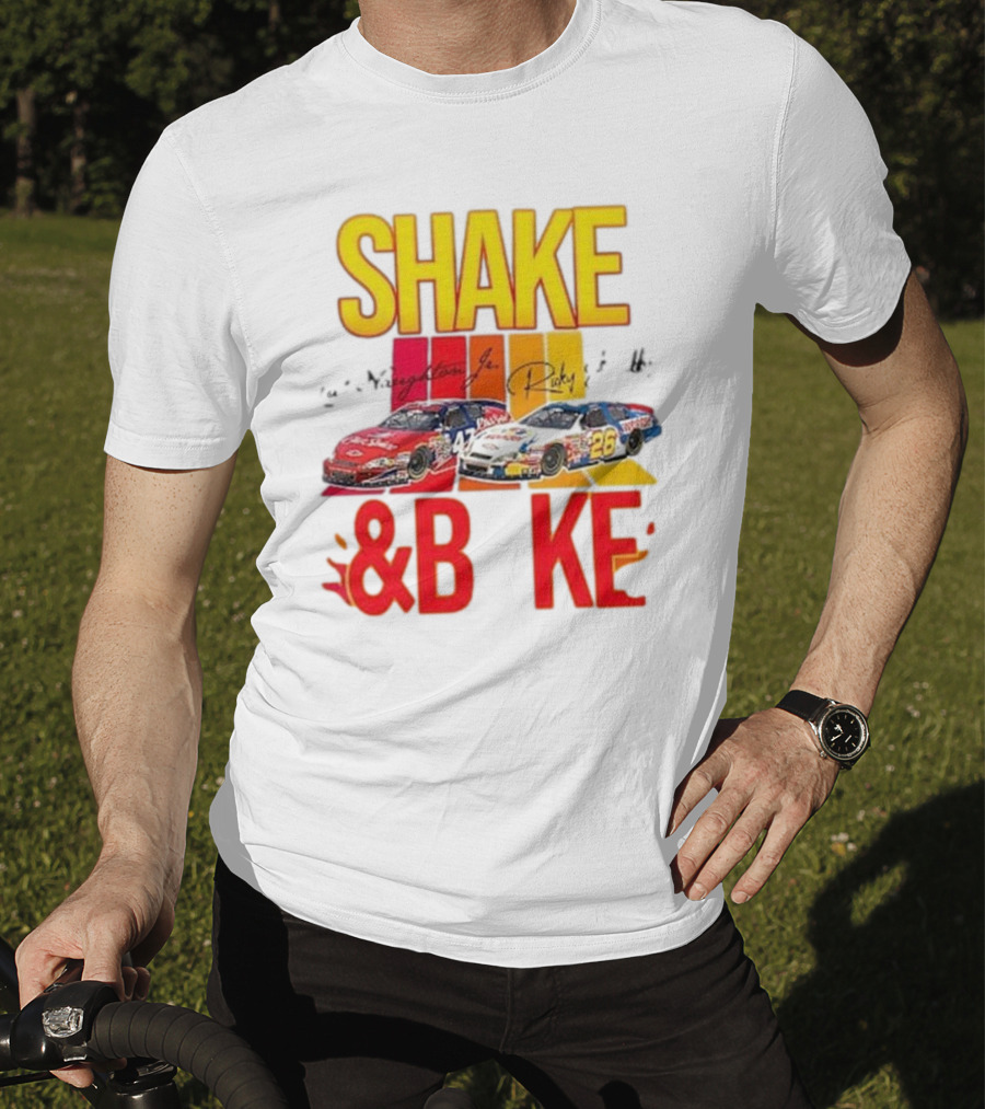 SHAKE And BAKE NASCAR Racing Talladega Nights Ricky Bobby T-Shirt
