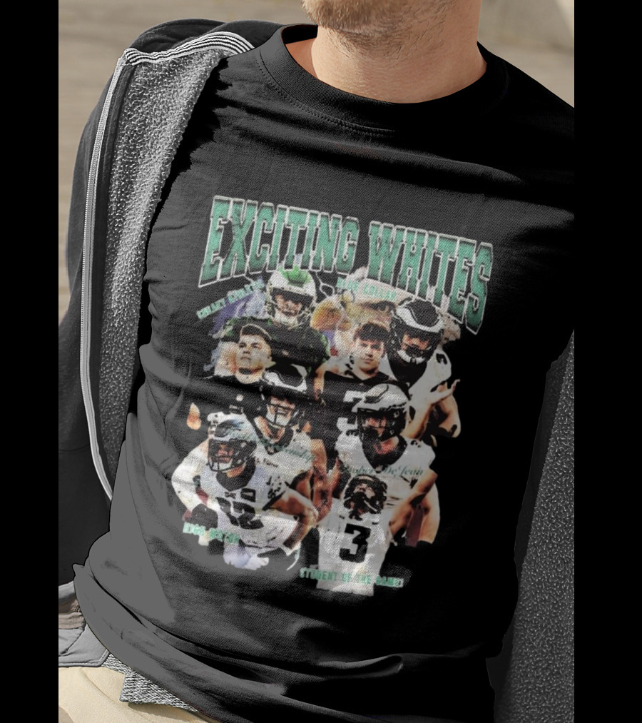 Exciting Whites Reed Blankenship Cooper Dejean Blue Collar Philadelphia Eagles Student Of The Game T-Shirt