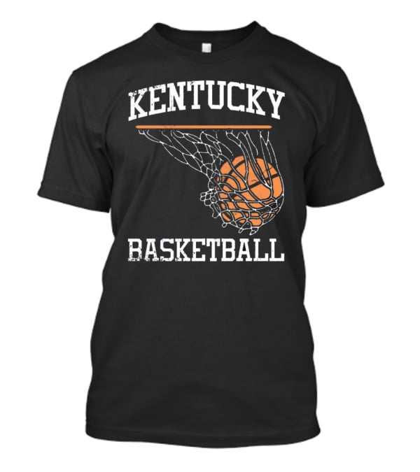 Kentucky Basketball Hoop Swoosh Net T-Shirt