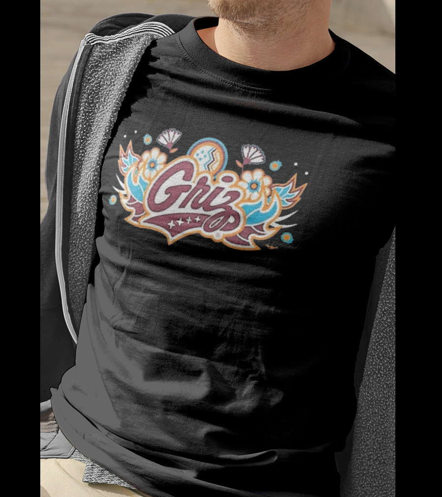 Montana Grizzlies Griz Floral Emblem Football Core Cotton NCAA T-Shirt