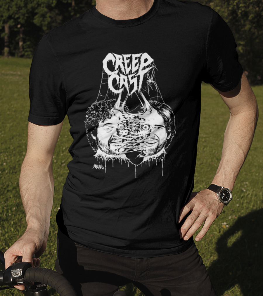 Creep Cast Webbed Faces Papa Meat T-Shirt