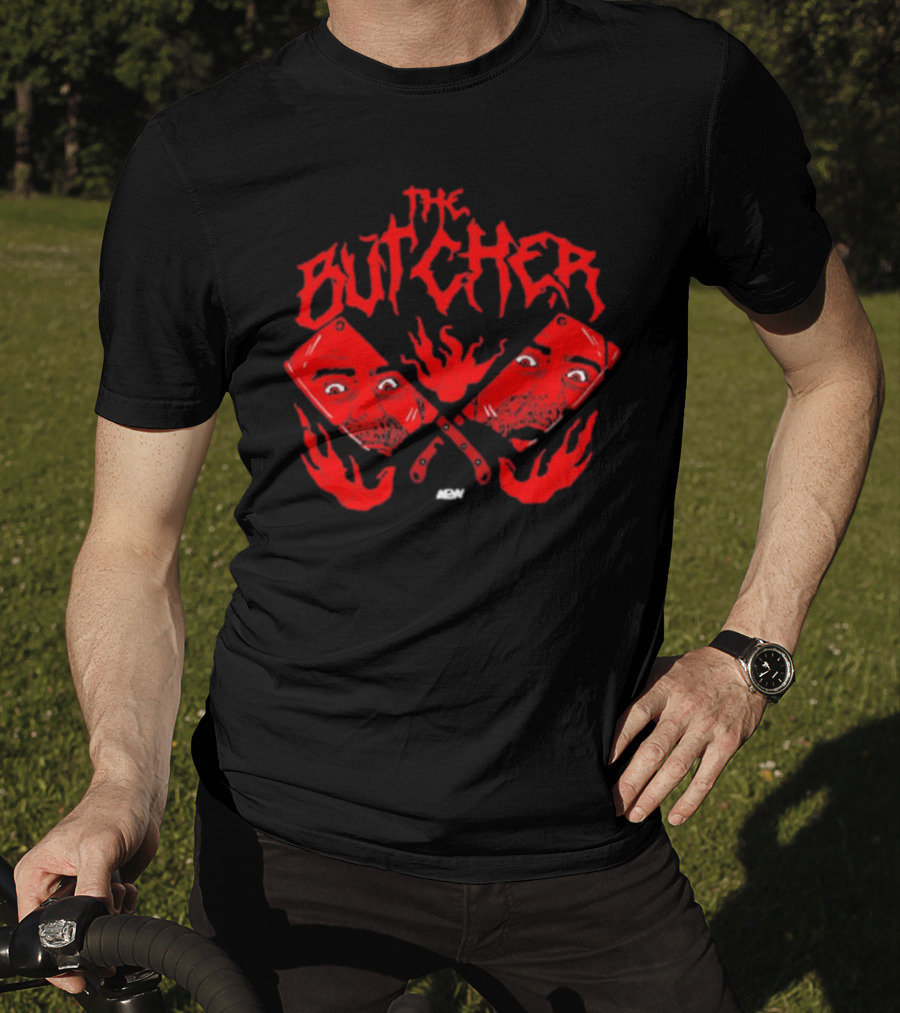 The Butcher Red Cleavers AEW Reflections T-Shirt