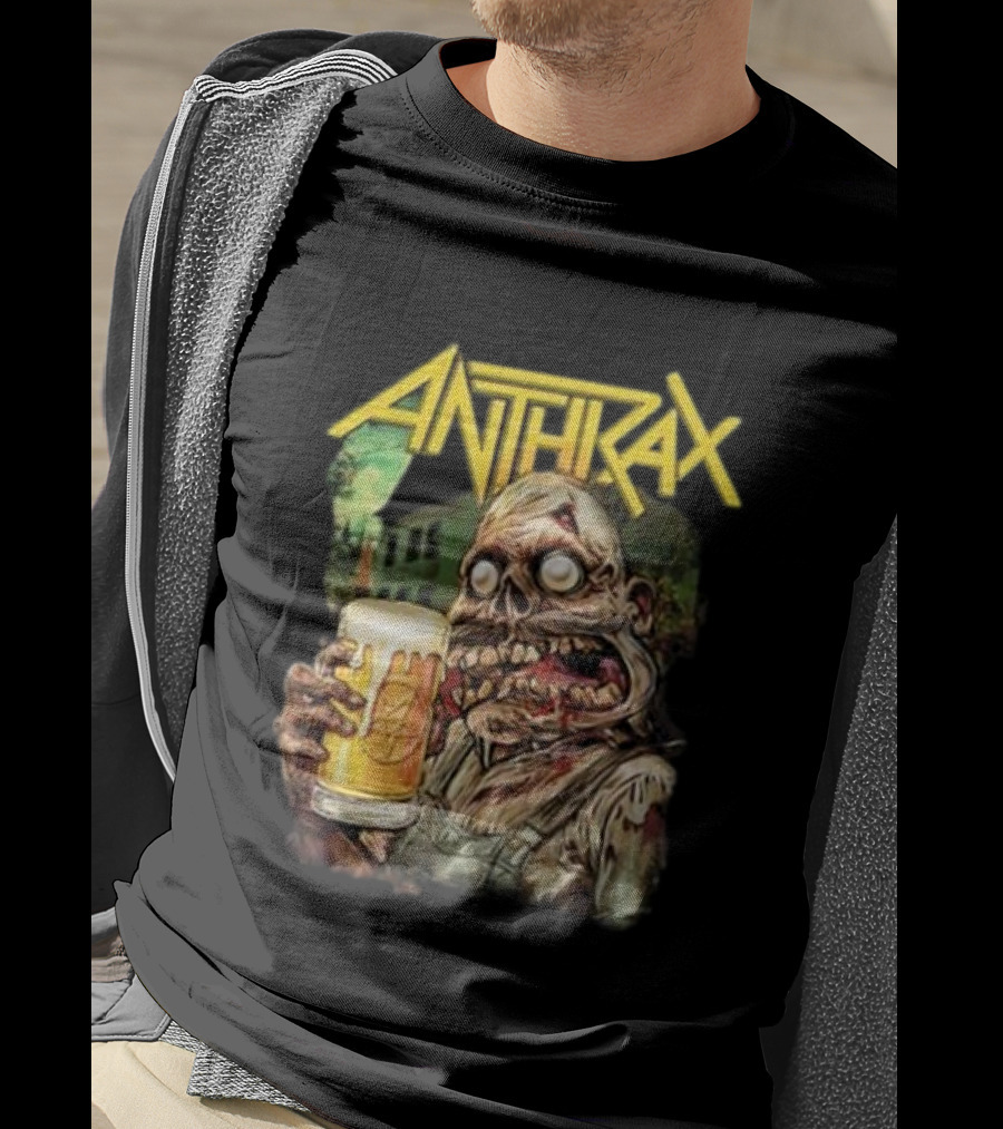 Anthrax Zombie Oktoberfest Beer Mug Brew Monster T-Shirt