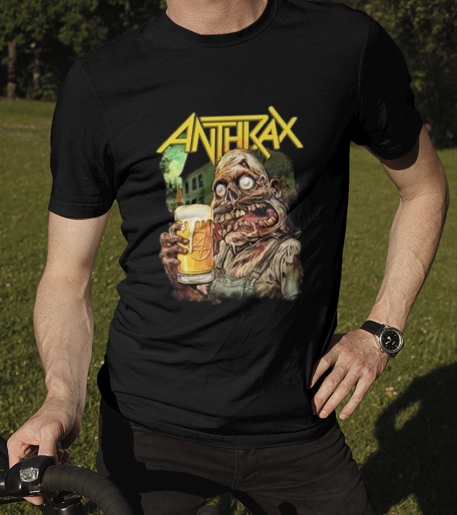 Anthrax Zombie Oktoberfest Beer Mug Brew Monster T-Shirt