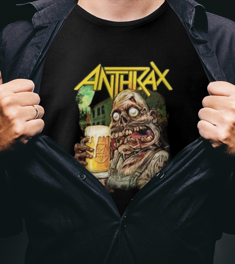 Anthrax Zombie Oktoberfest Beer Mug Brew Monster T-Shirt