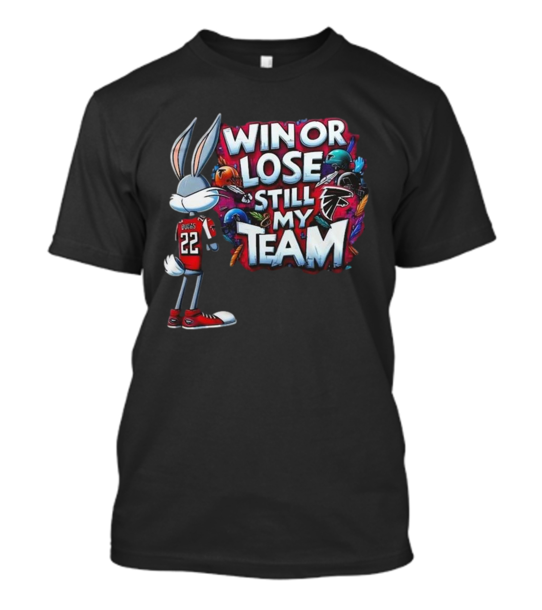 Win Or Lose Still My Team Atlanta Falcons Fan T-Shirt