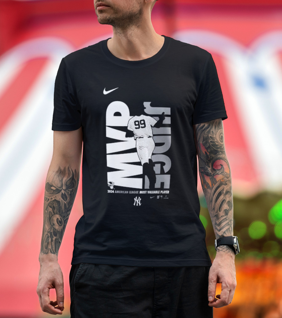 New York Yankees Aaron Judge 2024 American League Most Valuable Player MVP T-Shirt