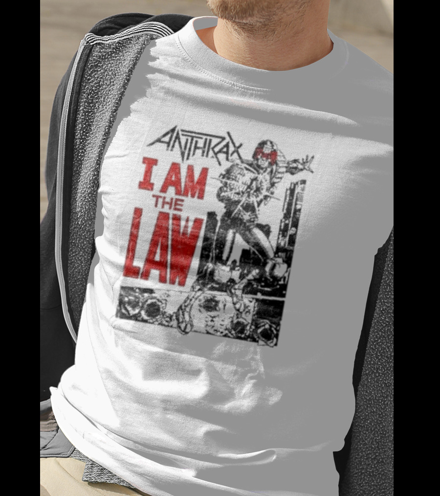 Anthrax I Am The Law Comic Judge Dredd T-Shirt