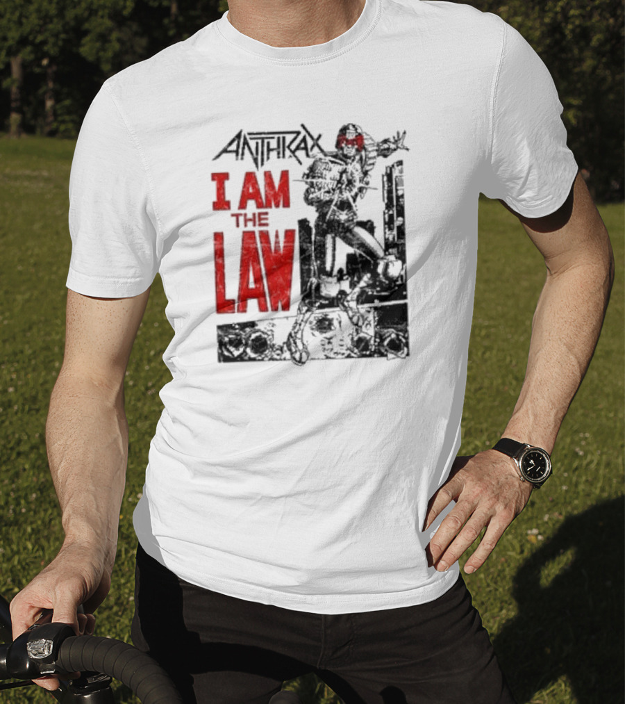 Anthrax I Am The Law Comic Judge Dredd T-Shirt