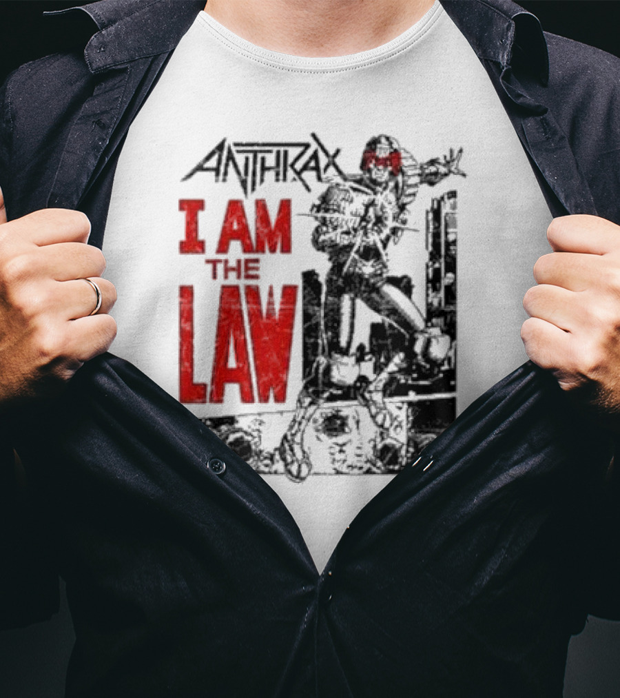 Anthrax I Am The Law Comic Judge Dredd T-Shirt