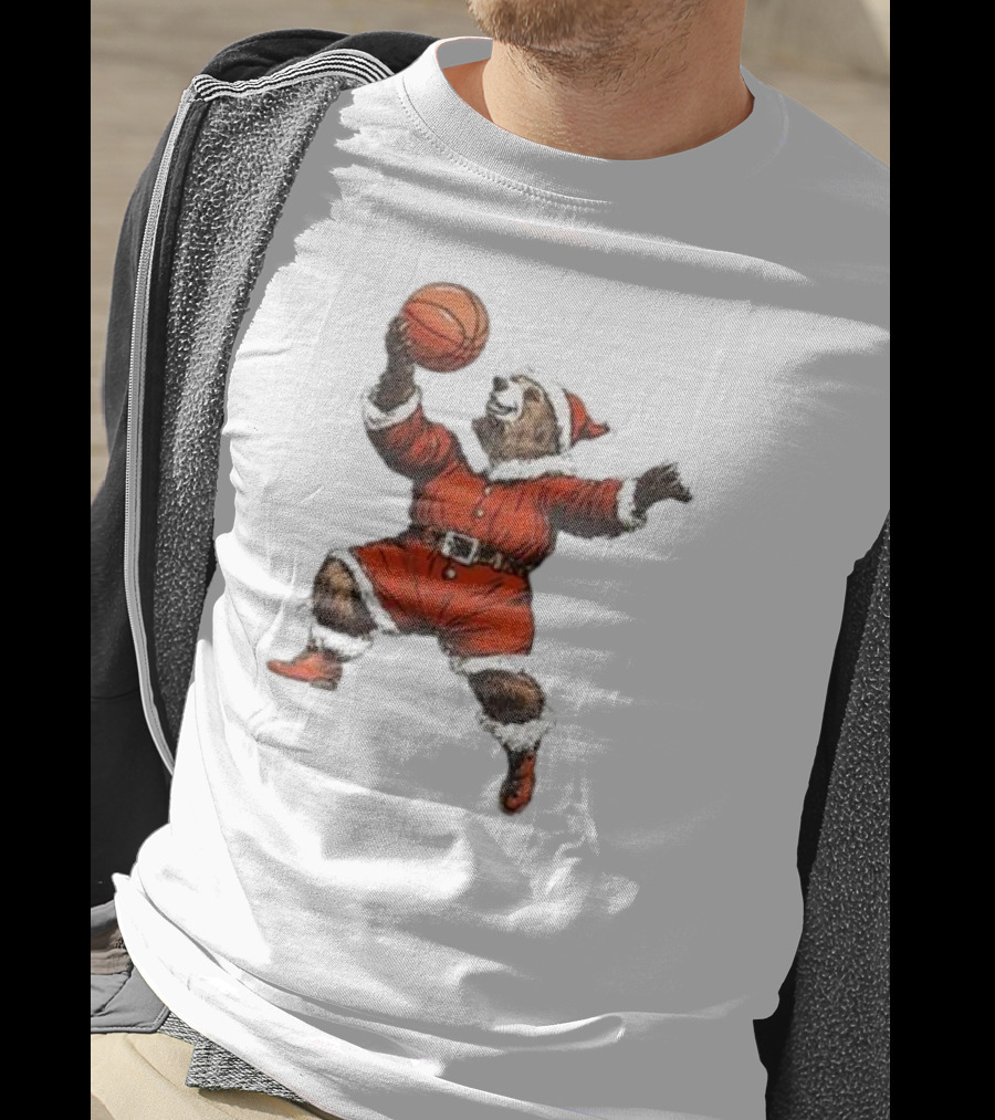 Choose 901 Santa Bear Basketball Holiday T-Shirt