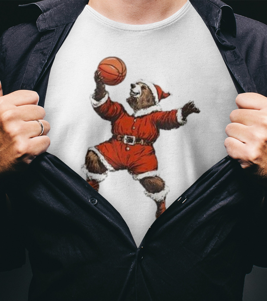 Choose 901 Santa Bear Basketball Holiday T-Shirt