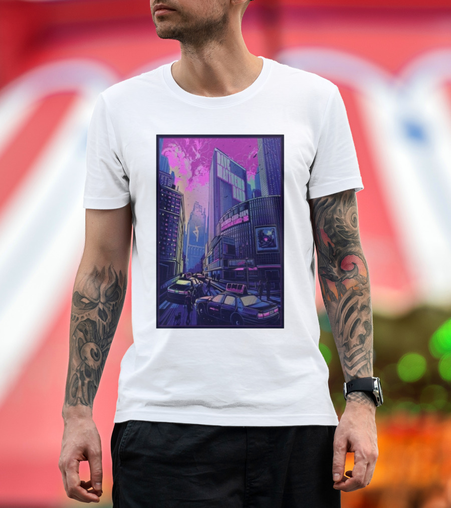 Dave Matthews Band MSG New York City Concert November 22 2024 Urban Skyline Taxi T-Shirt