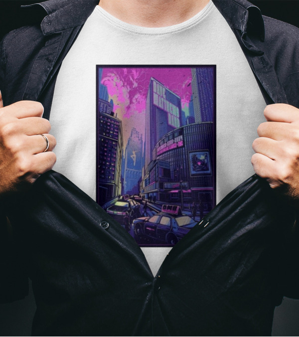Dave Matthews Band MSG New York City Concert November 22 2024 Urban Skyline Taxi T-Shirt