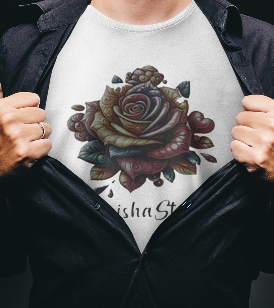 TinishaStrong Rose Floral T-Shirt